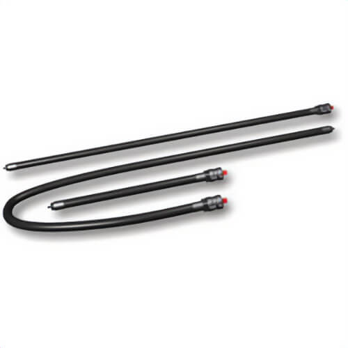 Oztec 6725A1 Flexible Vibrator Shaft, Carbon Steel, 42 ft L