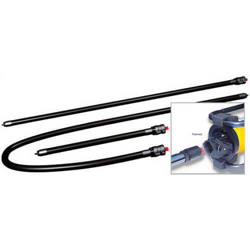 Oztec FS 12 OZ Concrete Flexible Vibrator Shaft, For Use with 1 to 2-1/2 in Vibrator Heads