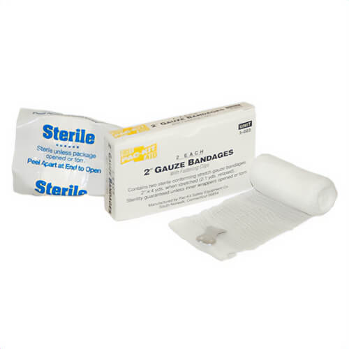 Pac-Kit® 5-003-001 Sterile Stretch Gauze Compress, 4 yd L x 2 in W, Gauze