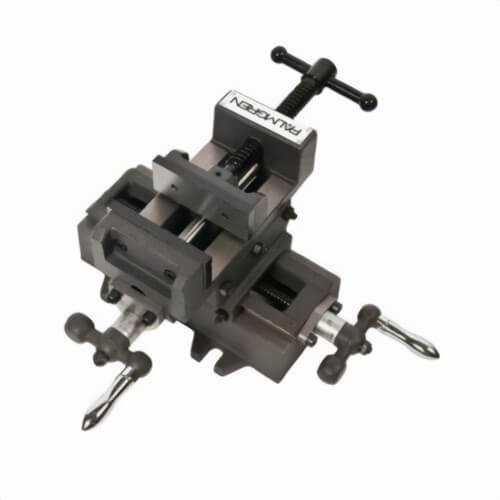 Palmgren® 9630303 Horizontal Cross Slide Vise, 5-1/2 in L x 5-5/8 in H, 3 in Jaw, Cast Iron