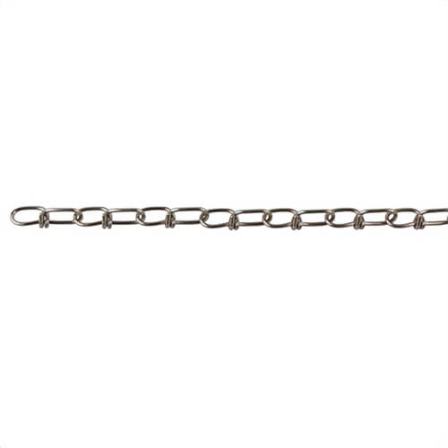 Perfection Chain 11634 Stainless Steel Double Loop Chain, 25 ft Bag, #1