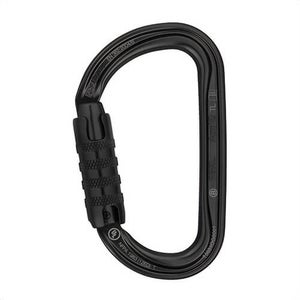 Petzl® M34A TLN Am'D Lightweight Asymmetrical Carabiner, Triact-Lock, 24mm Gate Opening, Black