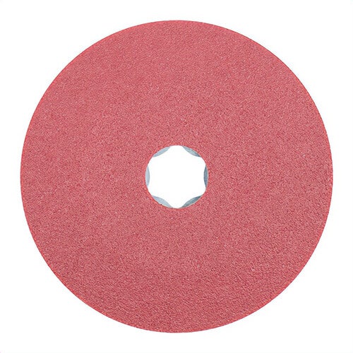 Pferd Combiclick® 40701 Coated Abrasive Disc, 4-1/2 in dia, 80 Grit, Ceramic Oxide Abrasive