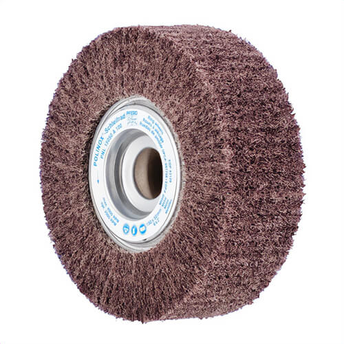 Pferd Polinox® 43128 Unmounted Non-Woven Flap Wheel, 6 in dia, 2 in W Face, 100 Grit, Coarse Grade, Aluminum Oxide Abrasive