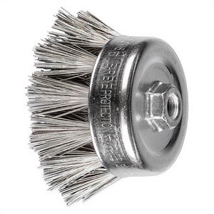 Pferd 84353 Cup Brush, 2-3/4 in dia Brush, 5/8-11 Arbor Hole