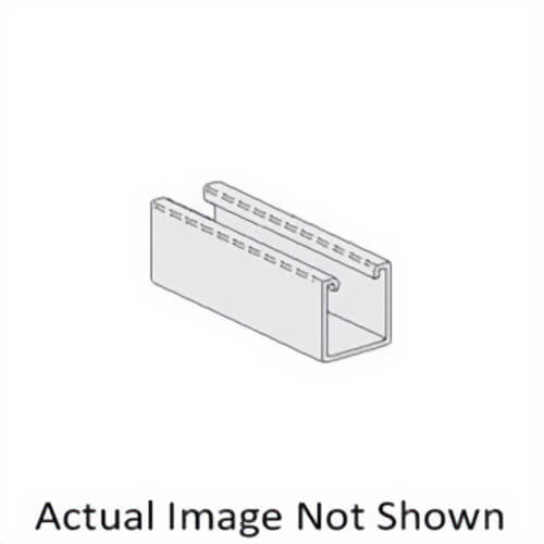 PHD S1012 PG Straight Channel Strut, 1-1/8 x 9/16 in Slots, 2 in Spacing, 12 ga Thick, 20 ft L