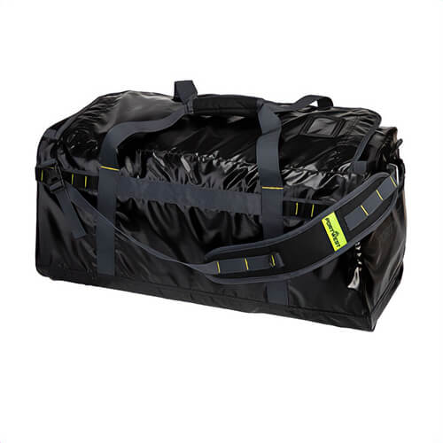Portwest B950BKR PW3 70L Water-Resistant Duffle Bag, Shoulder Strap, Webbing Loops, Base Panel, 28 in x 13 in x 12 in, Black