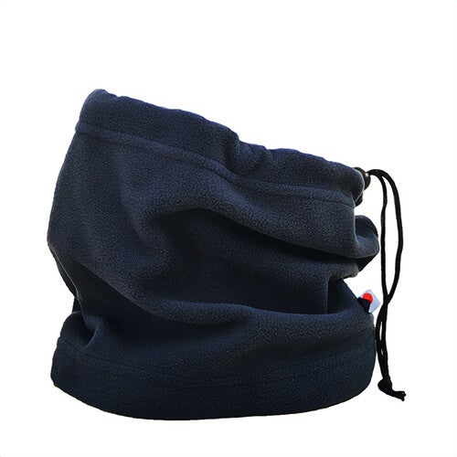 Portwest CS21NAR Neck Tube, Polar Fleece, Navy, Anti-Pill Finish, Adjustable Cord and Toggle