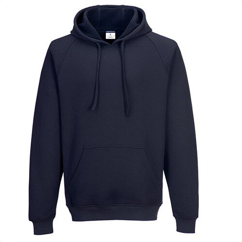 Portwest FR708NARXXXL Bizflame® Knit Heavyweight Hooded Flame Resistant Sweatshirt, Navy, 3XL