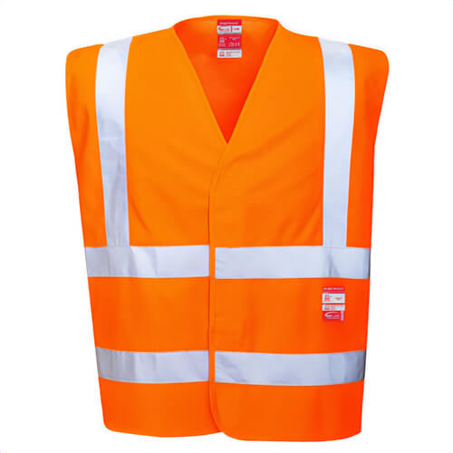 Portwest FR75YER4X/5X Bizflame® Hi-Viz Flame Resistant Vest, Yellow, 4XL/5XL
