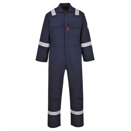 Portwest UBIZ5NARL Bizweld® Work Iona™ Flame Resistant Coverall, Navy, L