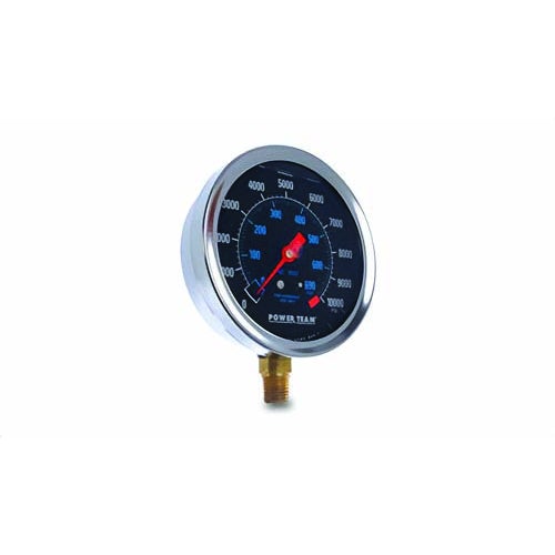 Power Team® 9052 Universal Hydraulic Pressure Gauge, 10,000 psi, 4 in dia Gauge