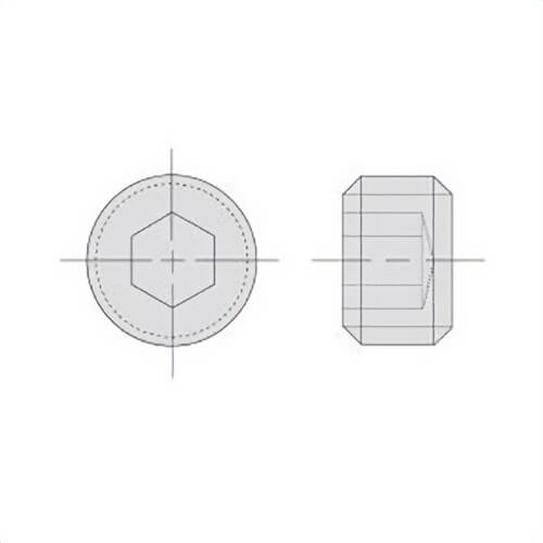Power Team® 9688 Pipe Plug, NPTF End Style, Steel, 1/4 in Nominal