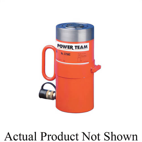 Power Team® C554C Single Action Spring Return Hydraulic Cylinder, General Purpose, 4-1/4 in L Stroke, 55 ton Maximum Force