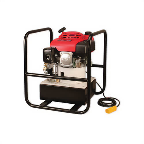 Power Team® PG1203-CP PG120 2-Stage 2-Speed Gas Hydraulic Pump, 3 gal Reservoir, 6 hp, 100 psi Max Pressure