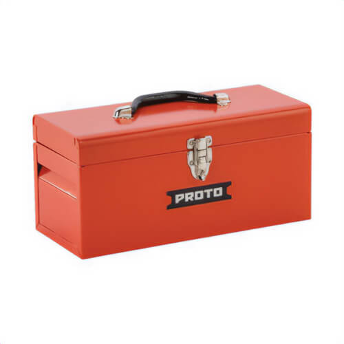 Proto® J9954-NA General Purpose Portable Tool Box with Removable Steel Tote Tray, 6-1/2 in H x 6 in D, Steel