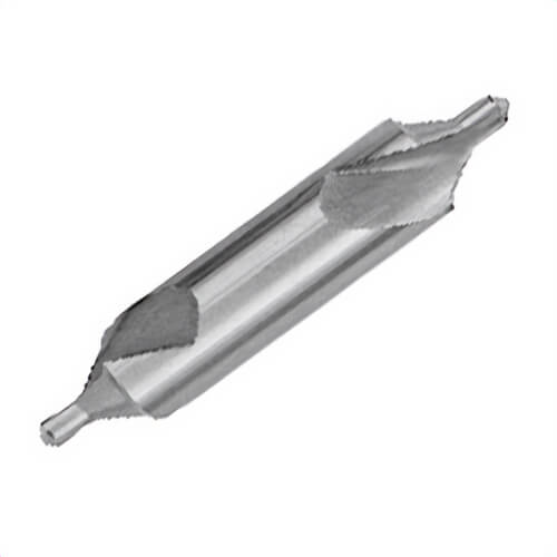 Qualtech DEWCCD0 Regular Combined Drill and Countersink, #0 Drill - Wire, 60°  Included Angle, HSS, Bright