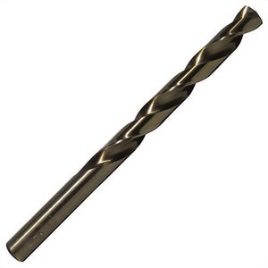 Qualtech DWDCO1/8 Economy Heavy Duty Jobber Length Drill Bit, 1/8 in Drill - Fraction, 0.125 in Drill - Decimal Inch, 135° Point, Cobalt, Gold