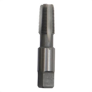 Qualtech DWT64003 Pipe Tap, 1/16-27 Thread, NPT Thread Standard, 4 Flutes, Right Hand Cutting Direction, HSS, Bright
