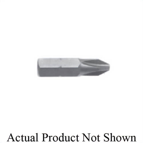 Qualtool 250PB1 Standard Insert Bit, #1 Phillips® Point, 1 in OAL