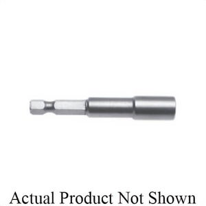 Qualtool MSHL 7/16 Long Magnetic Power Drive Nut Setter, Steel, 1/4 in Hex