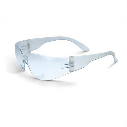 Radians® MRB115ID Mirage™ Bi-Focal Lightweight Safety Eyewear, +1.5 Diopter, Clear Lens, Polycarbonate Lens, Yes UV Protection