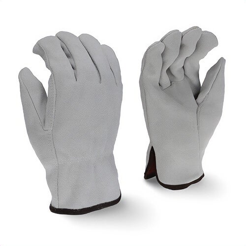 Radians® RWG4025L Split General Purpose Gloves, Drivers, Straight Thumb Style, L, Cowhide Leather Palm, Cowhide Leather, Gray