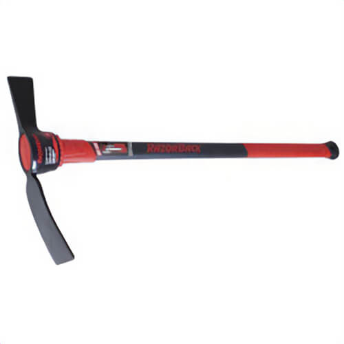 Razor-Back® 4117000 Cutter Mattock, 5 lb Forged Steel Head, 34.27 in OAL, Fiberglass Handle