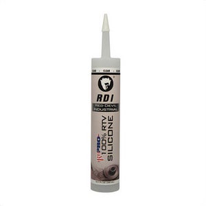 Red Devil® 08260I RD PRO® Industrial Grade RTV Silicone Sealant, 10.1 oz Cartridge, Clear, Proprietary Siloxane Blend Base