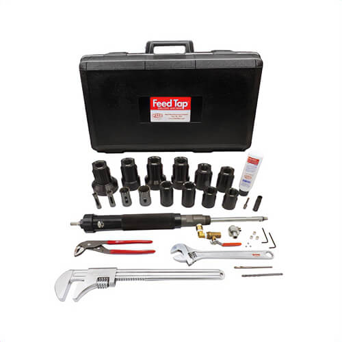 Reed FT2000UNIV Feed Tap™ Drilling Machine Kit, 3/4 to 2 in Pipe