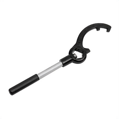 Reed HWS45 Storz® Style Hydrant Wrench, 20-1/2 in L, Steel Handle, For 1-3/4 in Pentagon & 1-1/4 in Square Hydrant Nuts