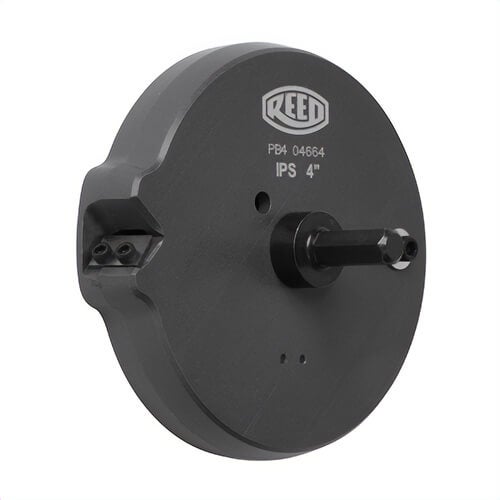 Reed PB4 Drill-Powered Chamfer Tool, 4 in Pipe, Aluminum Body, 3/8 in Hex, Steel Shaft