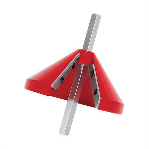 Reed PDEB250 Drill Powered Manual Cone Chamfer Tool, 3/4 to 2-1/2 in dia Hole