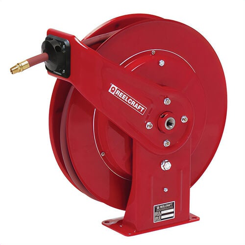 Reelcraft® 7850 OLP121 7000 Full Flow Swivel Heavy Duty Hose Reel, 1/2 in ID x 3/4 in OD x 50 ft L Hose, 300 psi Pressure, Domestic
