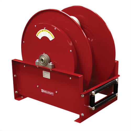 Reelcraft® FF9600 OLPBW F9000 Full Flow Swivel Hose Reel, 1-1/2 in ID x 2 in OD x 50 ft L Hose, 600 psi Pressure, Domestic