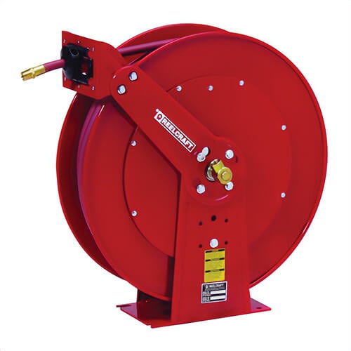 Reelcraft® PW81100 OHP PW Series Heavy Duty Hose Reel with Hose, 3/8 in ID x 0.73 in OD x 100 ft L Hose, 5000 psi Pressure, 6 in W Reel, Domestic