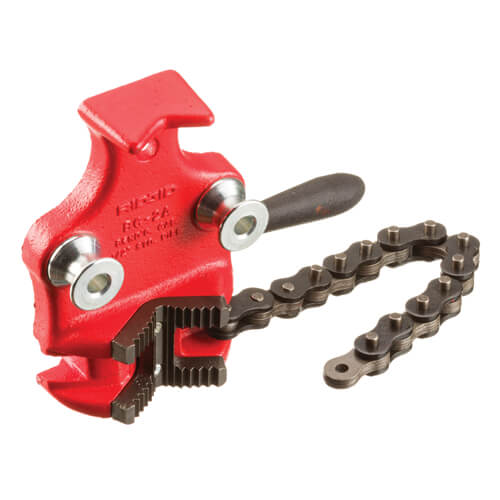 Ridgid® 40175 Bottom Screw Bench Chain Vise, 1/8 to 2 in Pipe