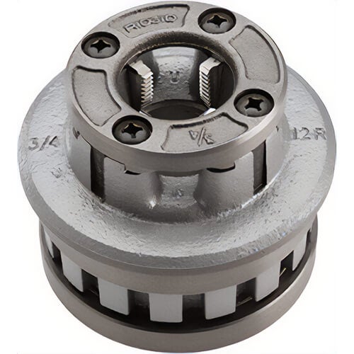 Ridgid® 51862 Hand Threader Die Head 12-R, 3/4 in Nominal, NPT Thread, Right Hand Thread Direction, HSS Die