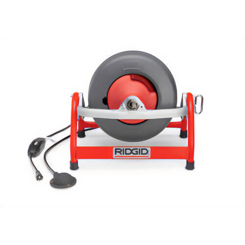 Ridgid® 53112 Drum Drain Cleaning Machine Kit, 1-1/2 to 3 in Drain, 100 ft Maximum Run, 1/10 hp, 115V AC, 2A, 240 RPM
