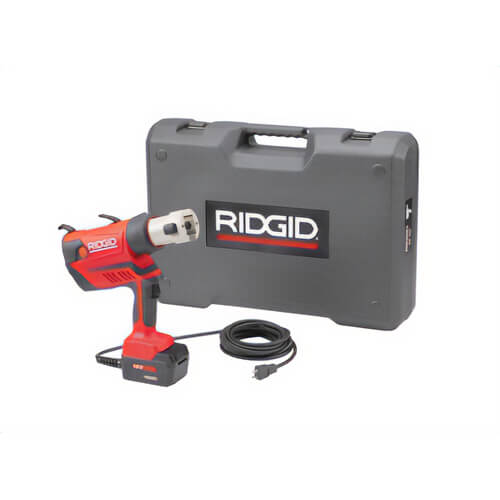 Ridgid® 67078 Press Tool Kit, 7200 lb, 4 to 5S Crimp, 18V, Lithium-Ion Battery