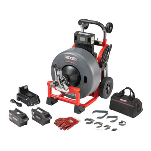 Ridgid® 73048 K-4310 FXP™ Drum Machine with FXP™ Battery 8 Ah and Charger, 3/4 in