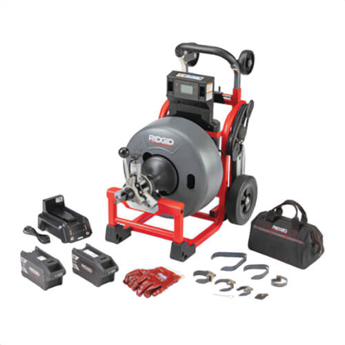 Ridgid® 73073 K-4310 FXP™ Drum Machine with FXP™ Battery 8 Ah and Charger, 5/8 in