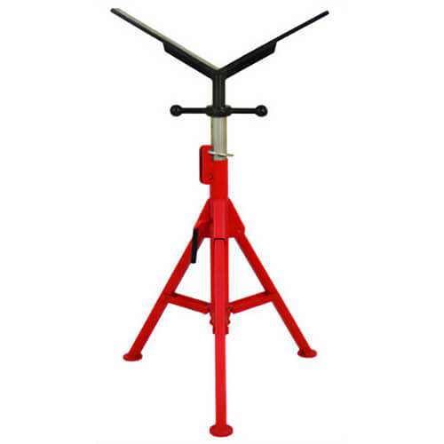 Rothenberger 10644 Super Jack Pipe Stand, w/ V-Head, 16 in, 12.8 D x 16.26 W x 4.33 H in