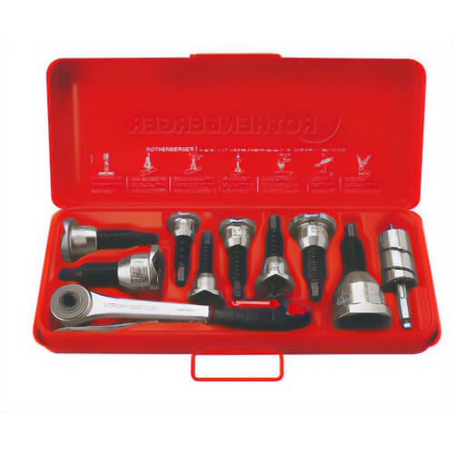 Rothenberger 22124 Tee Extractor Set (1/2 in, 5/8 in, 7/8 in, 1-1/8 in), 4 D x 1.25 W x 4 H in