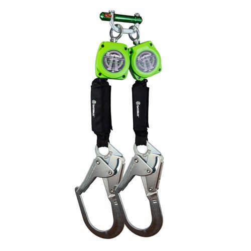 Safewaze™ 019-5054 Web Dual Leg Retractable with Steel Rebar Hooks and 9013 BWB, 6 ft