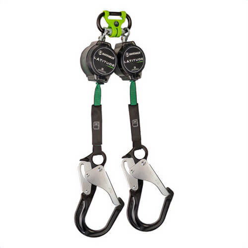 Safewaze™ 019-5127 Latitude Pro 7 ft Dual Web SRL, Aluminum Rebar Hooks