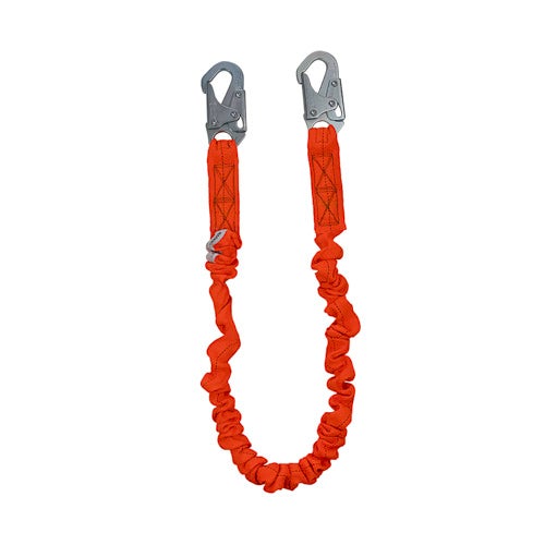 Safewaze™ FS88590 V-Line™ Stretch Low Profile Energy Absorbing Lanyard with Snap Hooks