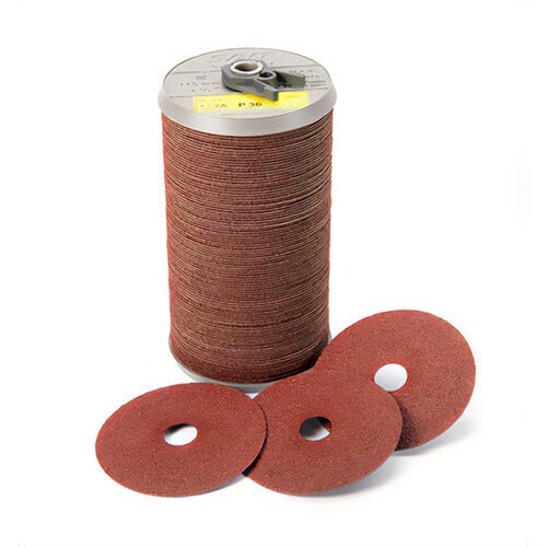 SAIT® 50010 Blue Line™ Close Coated General Purpose Abrasive Disc, 4-1/2 in dia, 7/8 in Center Hole, 24 Grit, 2A Aluminum Oxide Abrasive