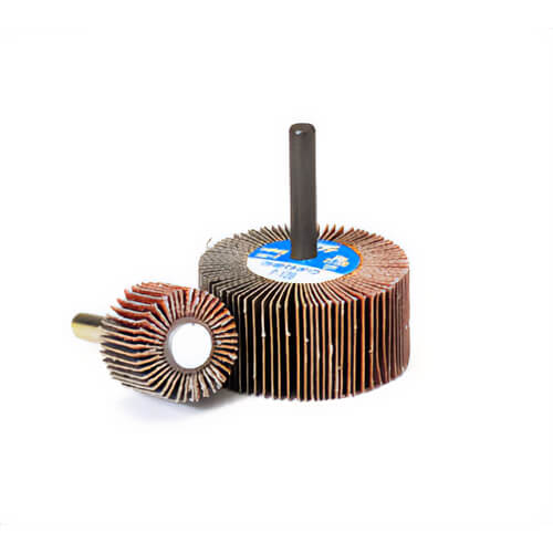 SAIT® 70049 2A Premium Coated Flap Wheel, 2 in dia, 1 in W Face, 1/4 in dia Shank, 40 Grit, Coarse Grade, Aluminum Oxide Abrasive