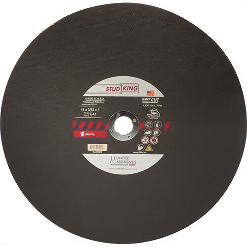 SAIT® Stud King® 24035 Type 1 Cut-Off Wheel, 10 in dia x 3/32 in Thick, 5/8 in Center Hole, Aluminum Oxide Abrasive